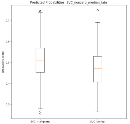 Boxplot of Classification Scores: SVC Nonzero Median Original-Type